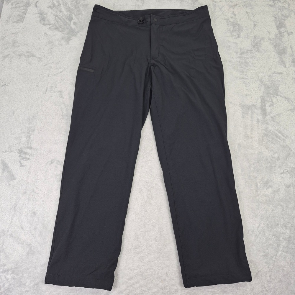 Mountain Hardwear 14 (38) Fleece Lined Women Black Outdoor Pant Adjustable Waist